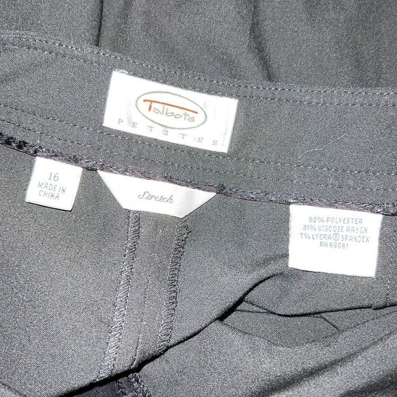 Talbots career black stretchy dress slacks - Picture 4 of 4
